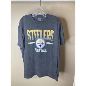 Pittsburgh Steelers T-Shirt Junk Food Size Large Gray